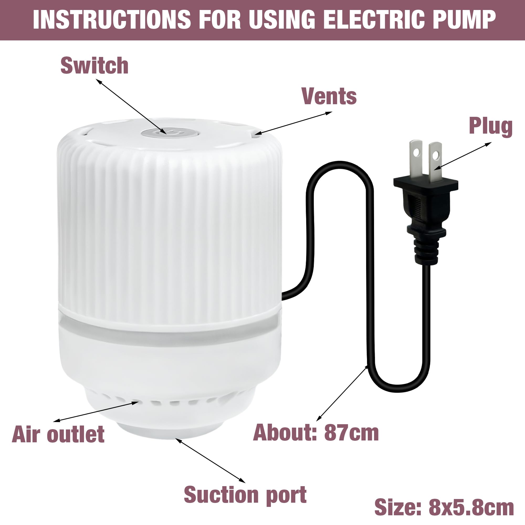 HIBAG pompe électrique en action compressant une couette efficacement
