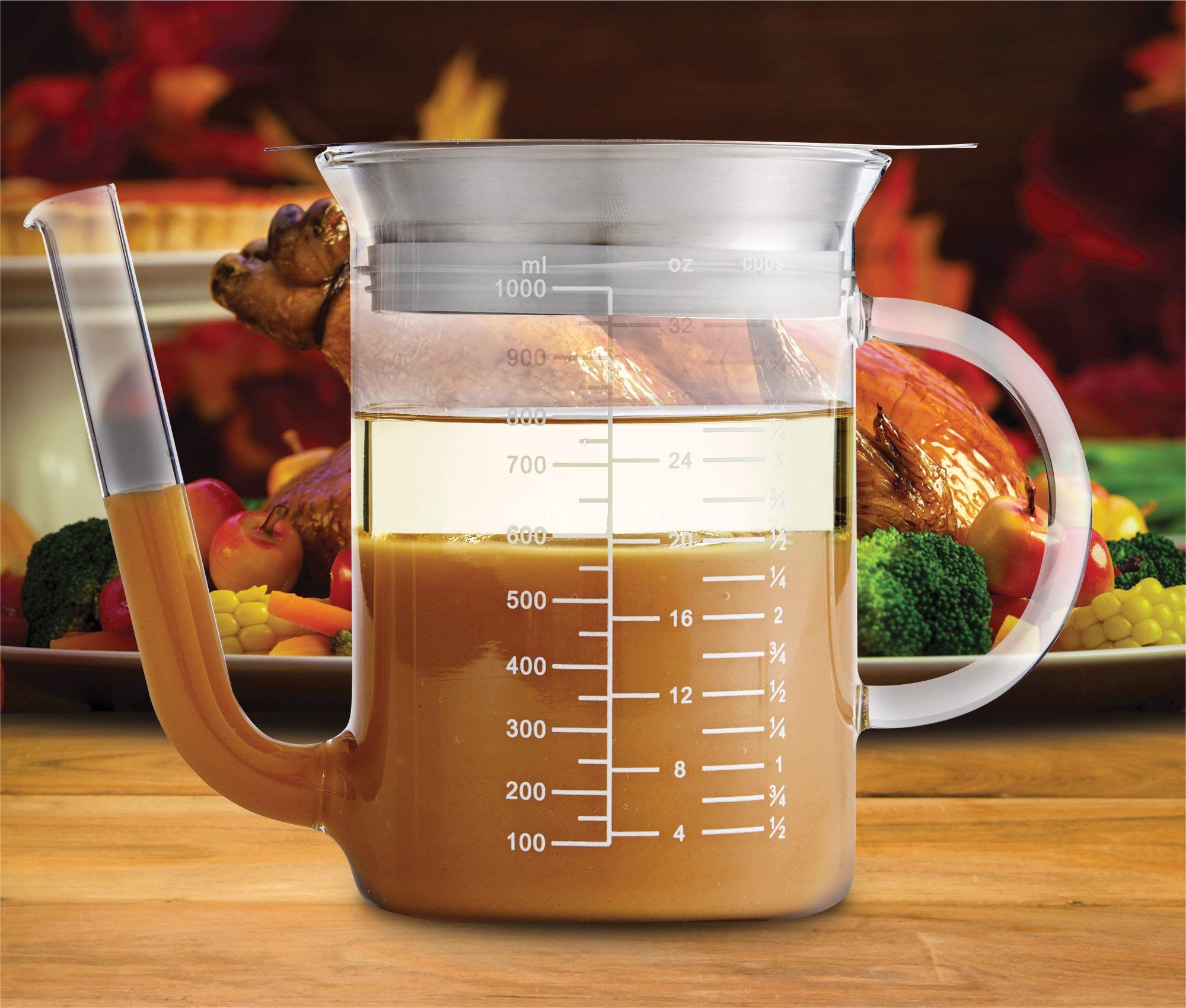 HIC Kitchen verre borosilicate avec graduations ¼ tasse pour un dosage précis