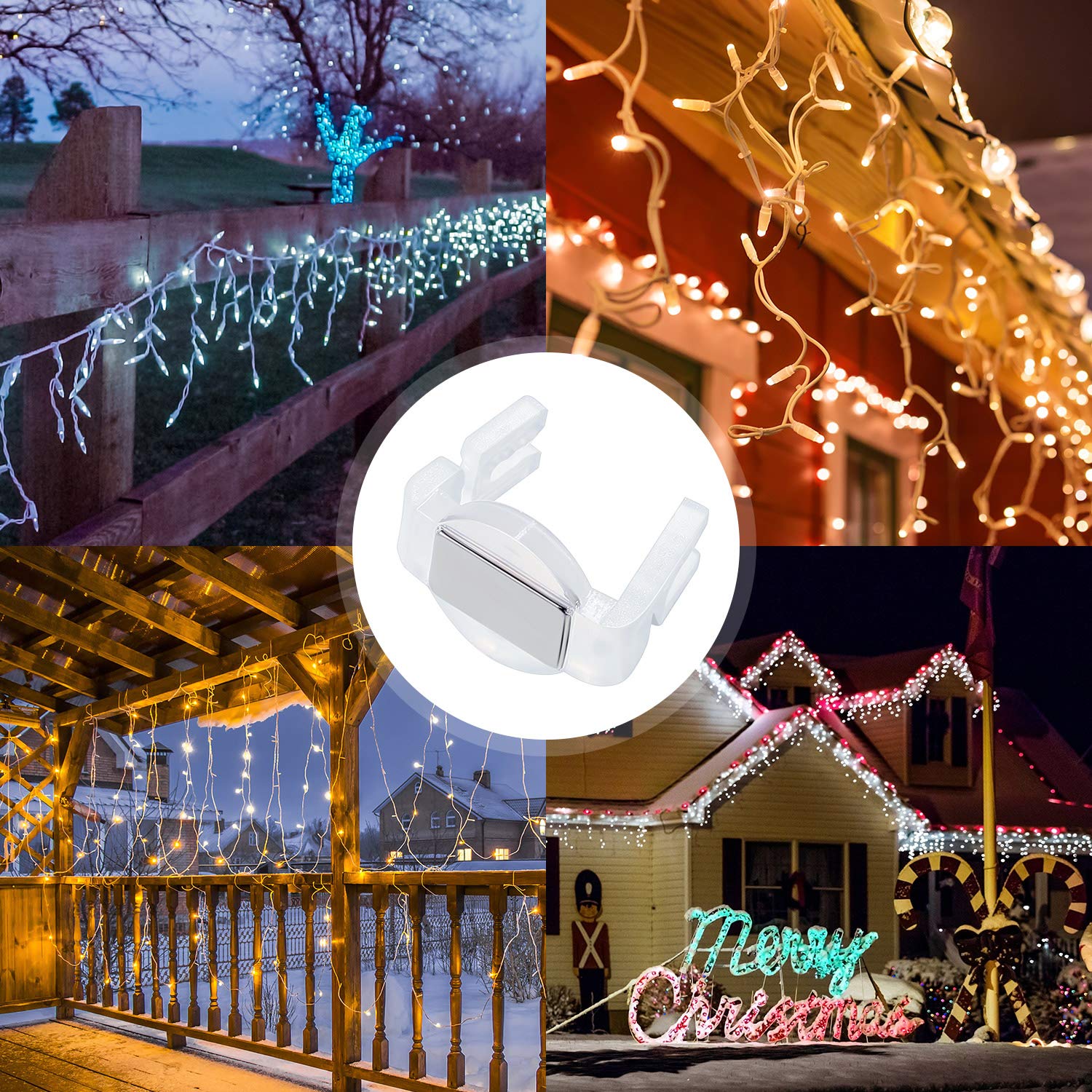 Hicarer clip en scène décorative de Noël apportant ambiance festive