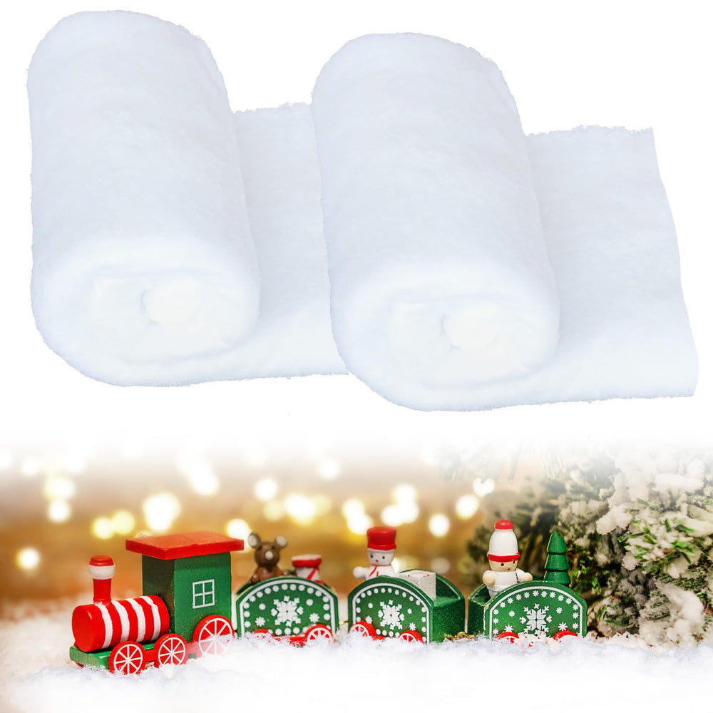 Hifunwu tapis neige devant sapin montrant un rendu hivernal élégant et homogène