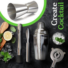 Highball & Chaser shaker 18 oz gros plan garantissant montage sans fuite