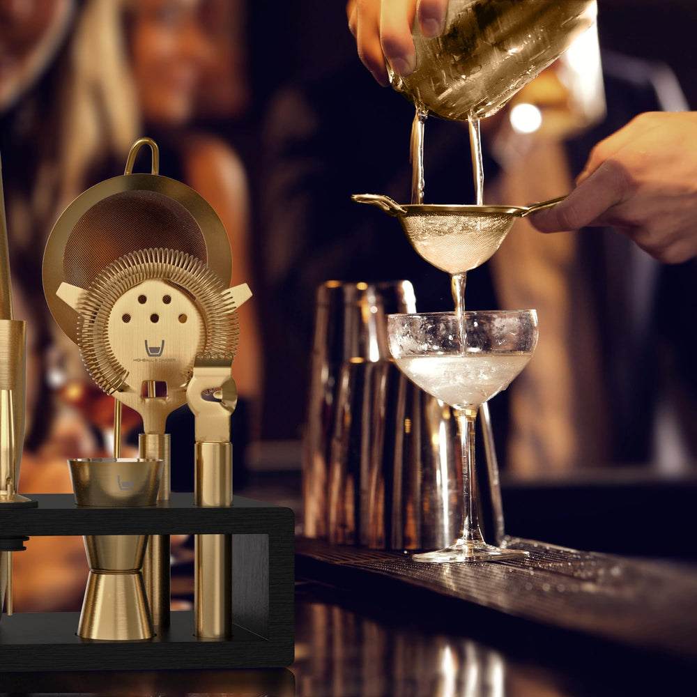 Highball & Chaser comparaison d'échelle montrant dimensions du support et encombrement compact