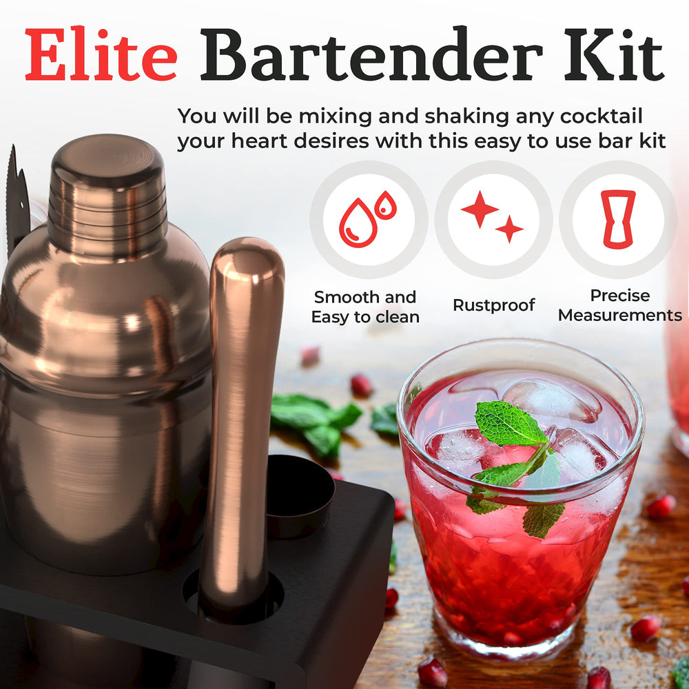 Highball & Chaser shaker 18 oz montrant ouverture facile et fermeture sans fuite