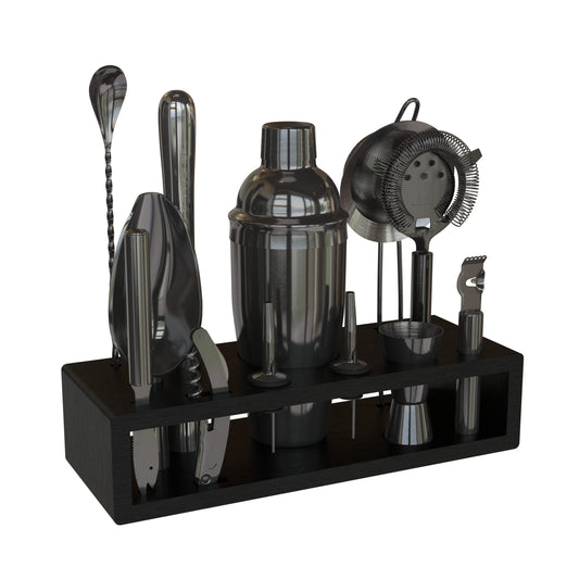Highball & Chaser vue ensemble du coffret noir élégant et complet