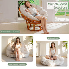 HIGOGOGO coussin en situation salon créant coin lecture confortable
