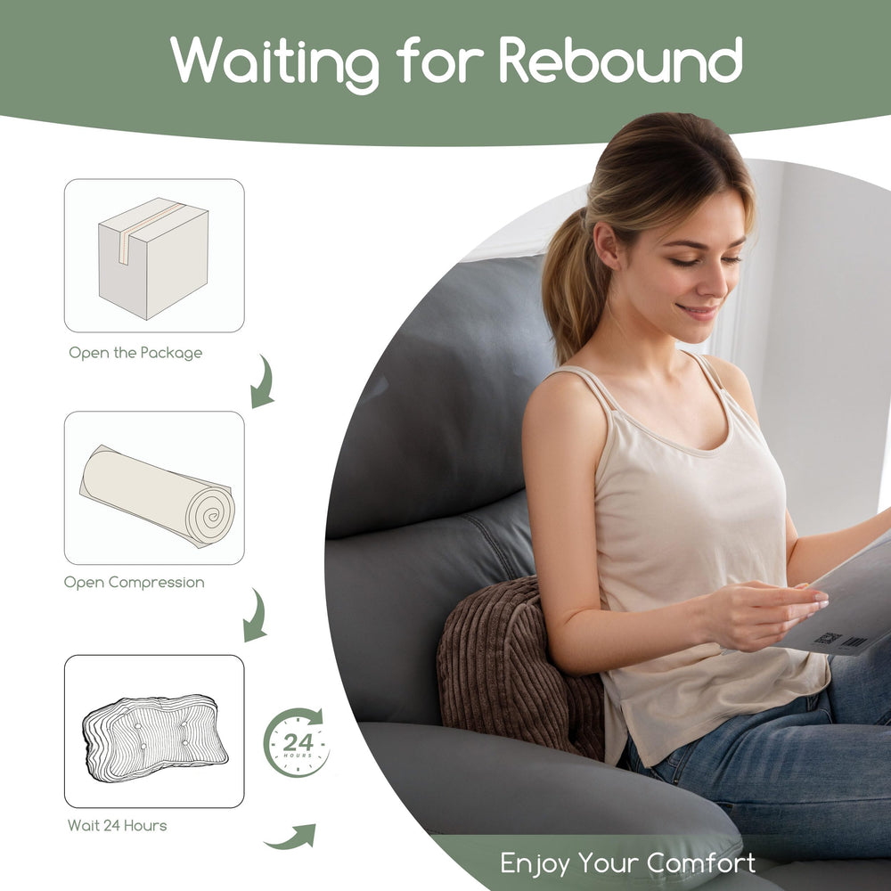 HIGOGOGO coussin sur canapé en contexte décoratif marron chaleureux