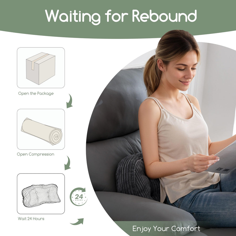 HIGOGOGO coussin comprimé dans emballage, facile à déballer et réexpansion