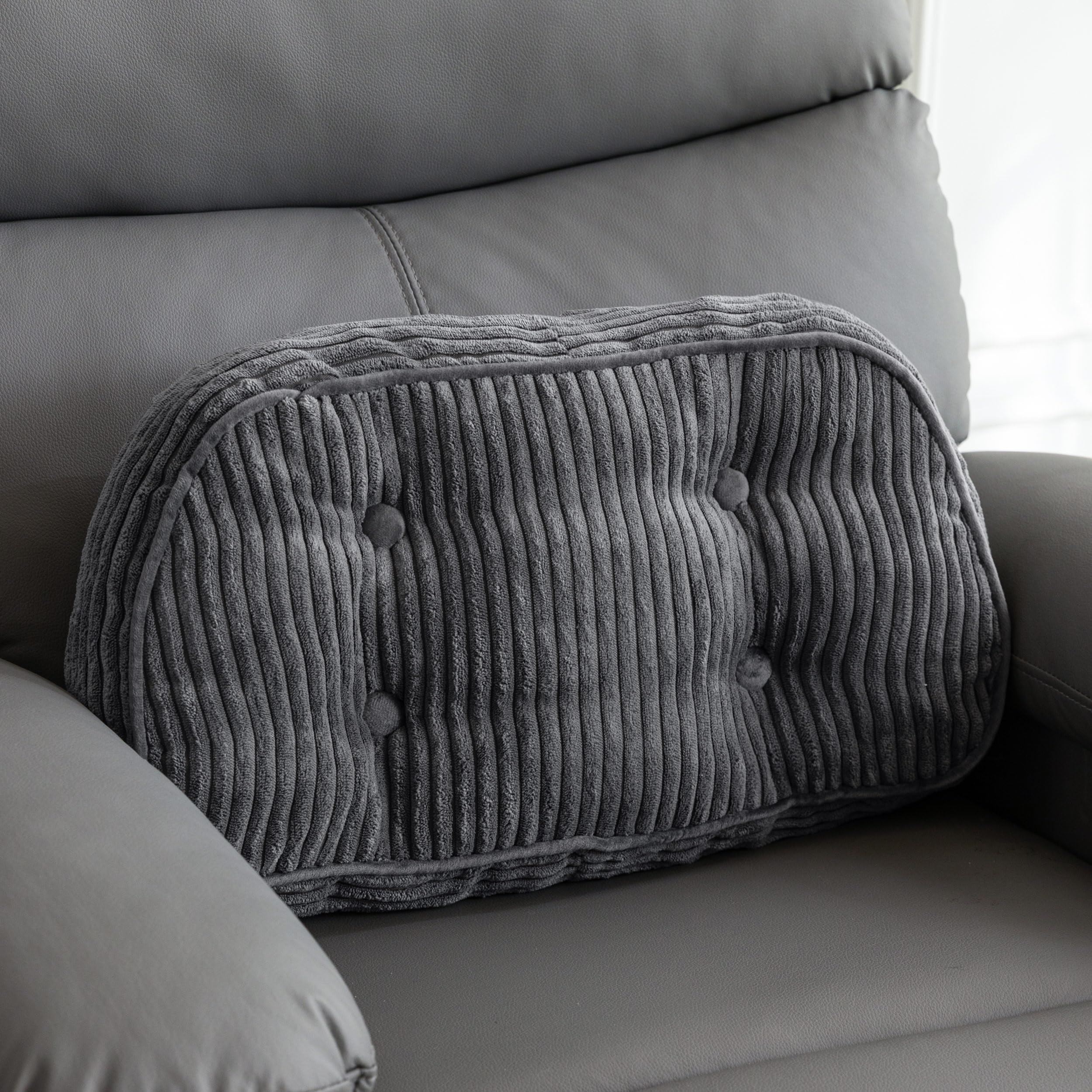 HIGOGOGO vue avant du coussin lombaire élégant, apport de soutien ciblé