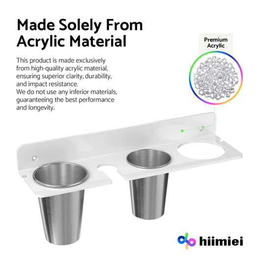 HIIMIEI gros plan des gobelets inox résistants à la chaleur pour y poser un fer