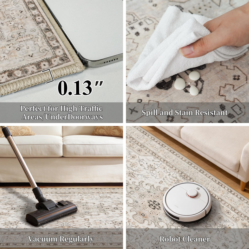 HILORUUG tapis posé dans un salon montrant ambiance chaleureuse