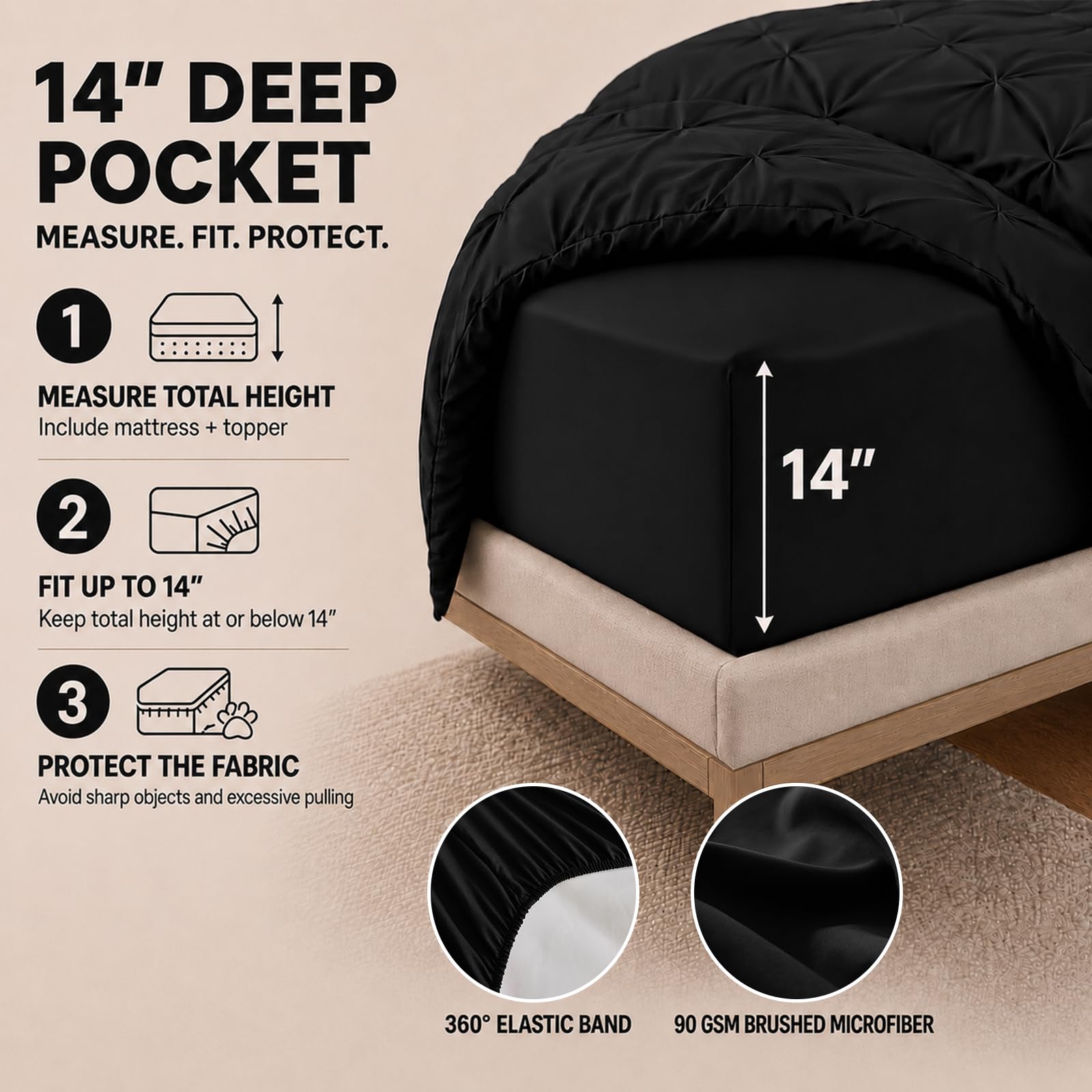 HIMEET couette déployée montrant gonflant et couverture uniforme