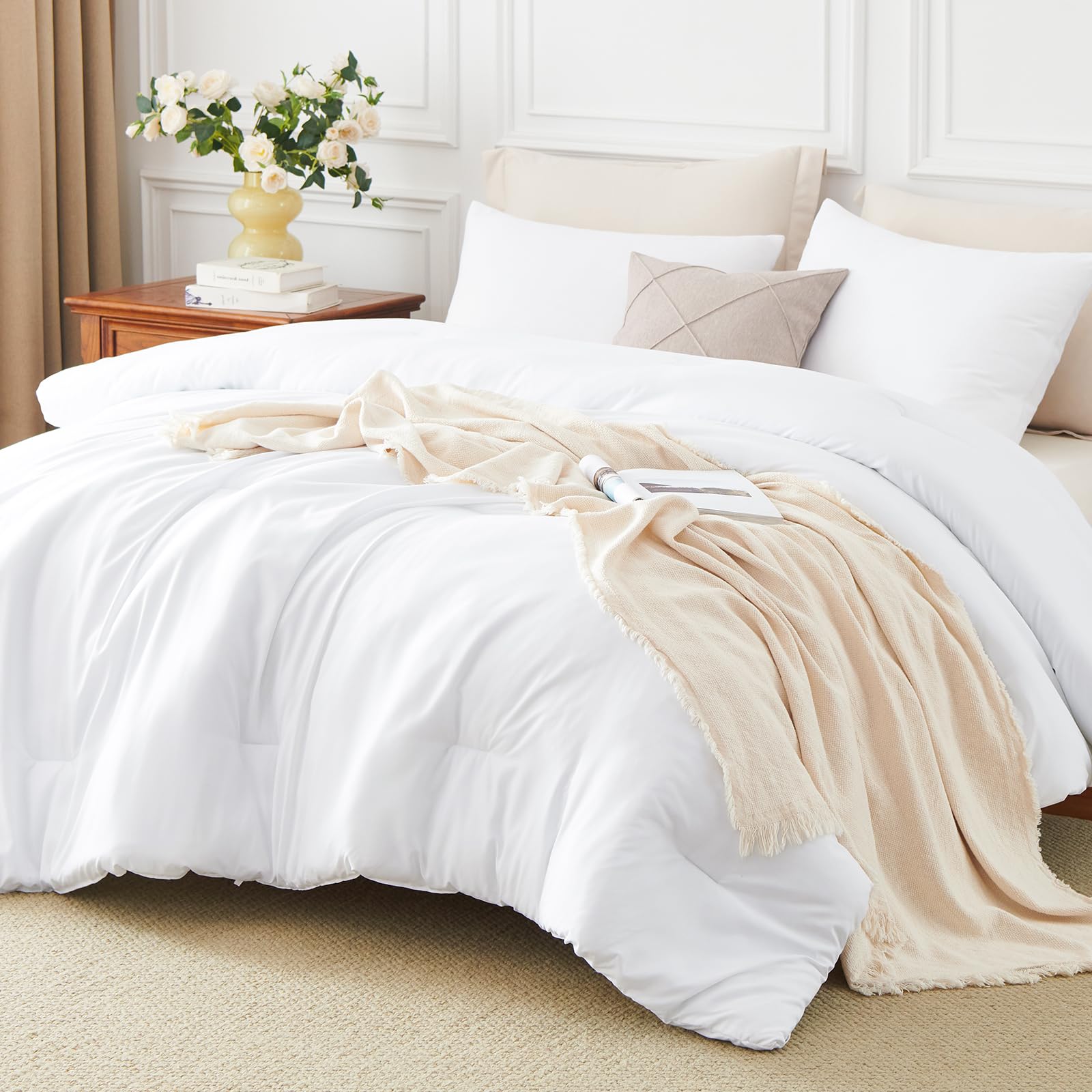HIMEET couette installée dans une chambre moderne illustrant usage quotidien
