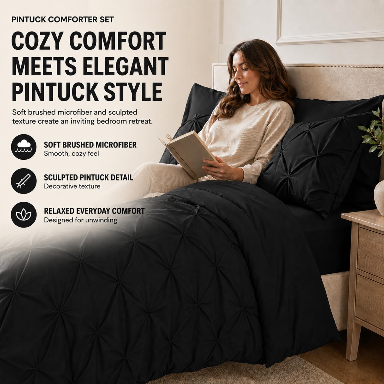 HIMEET mise en scène chambre moderne affichant look hôtelier instantané