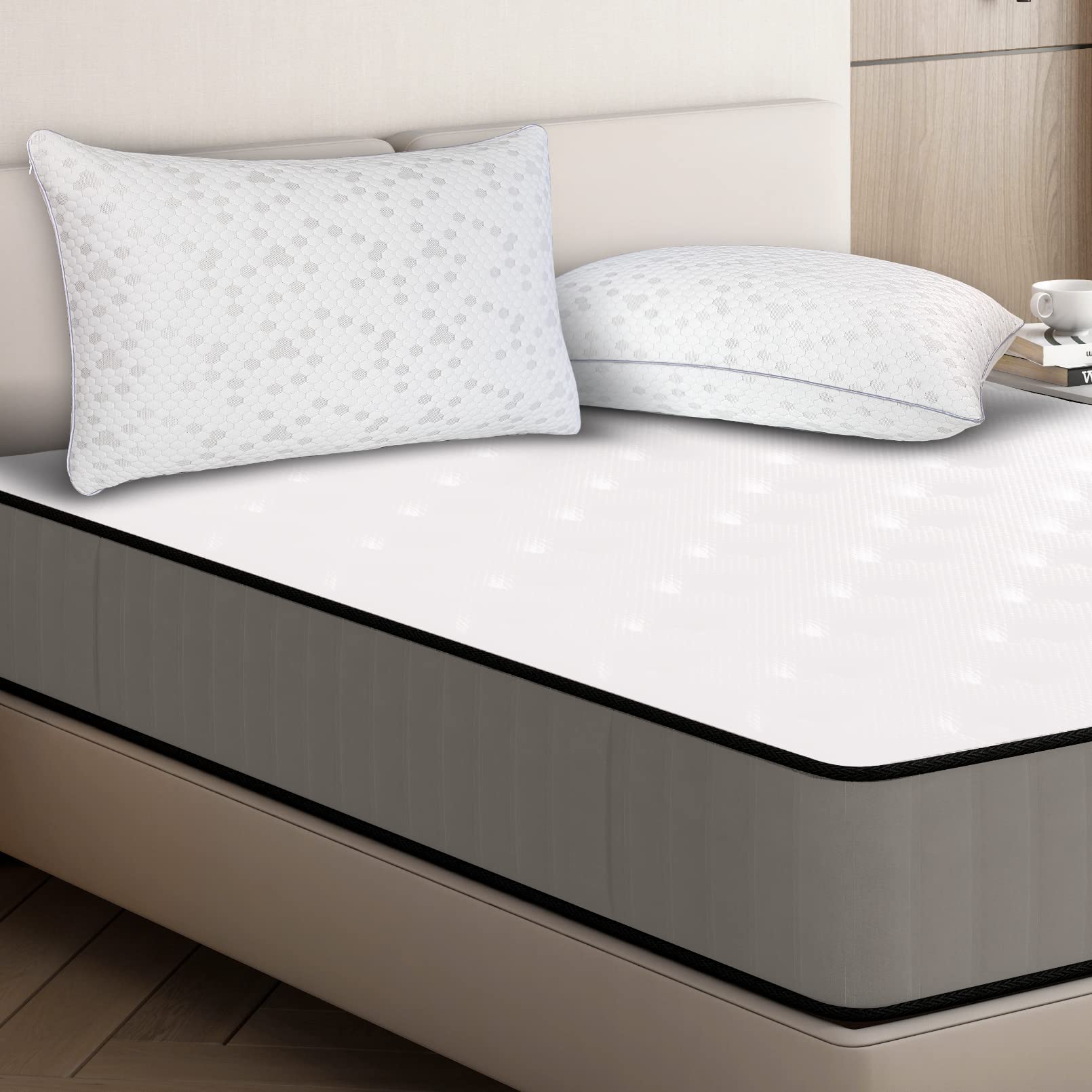 HIMOON oreiller taille queen pour comparaison d'échelle et dimensions