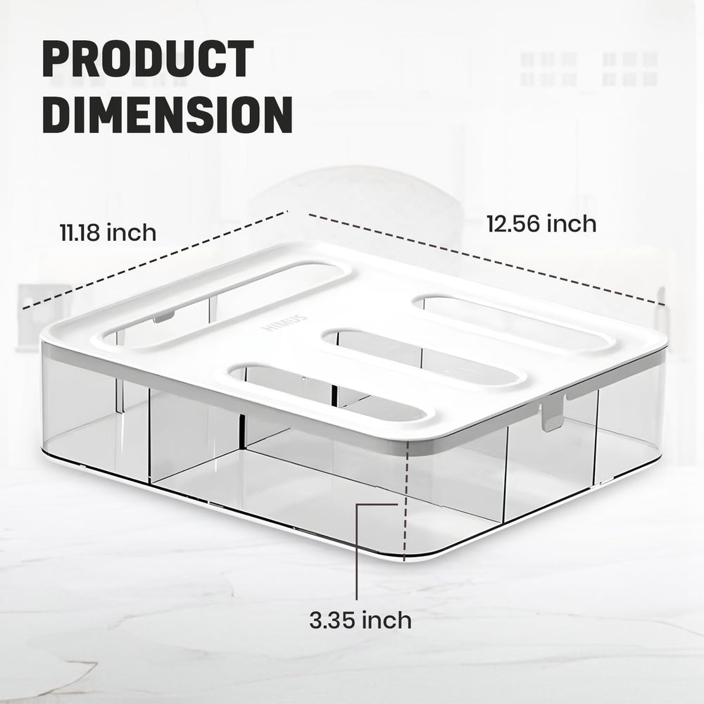 HIMUS couvercle transparent facilitant vérification rapide des stocks