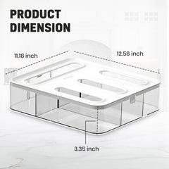 HIMUS couvercle transparent facilitant vérification rapide des stocks