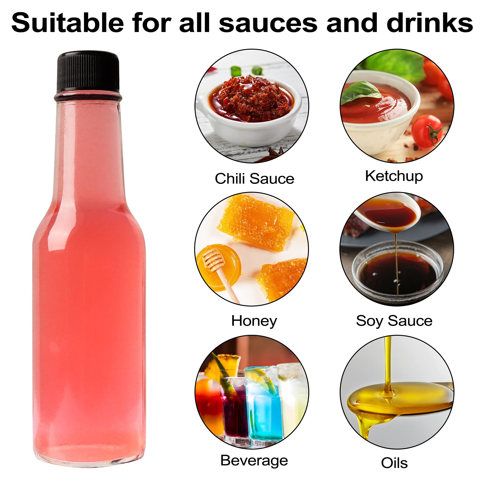 HINGWAH bouteilles avec étiquettes ardoise facilitant l'organisation