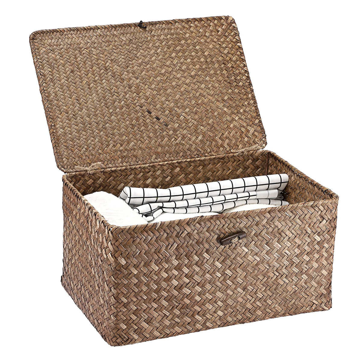Hipiwe panier face avant avec couvercle pour rangement élégant