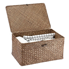 Hipiwe panier face avant avec couvercle pour rangement élégant