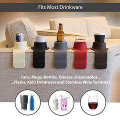 HIT PRODUCTS CouchCoaster en usage avec mug, accès pratique sans renverser