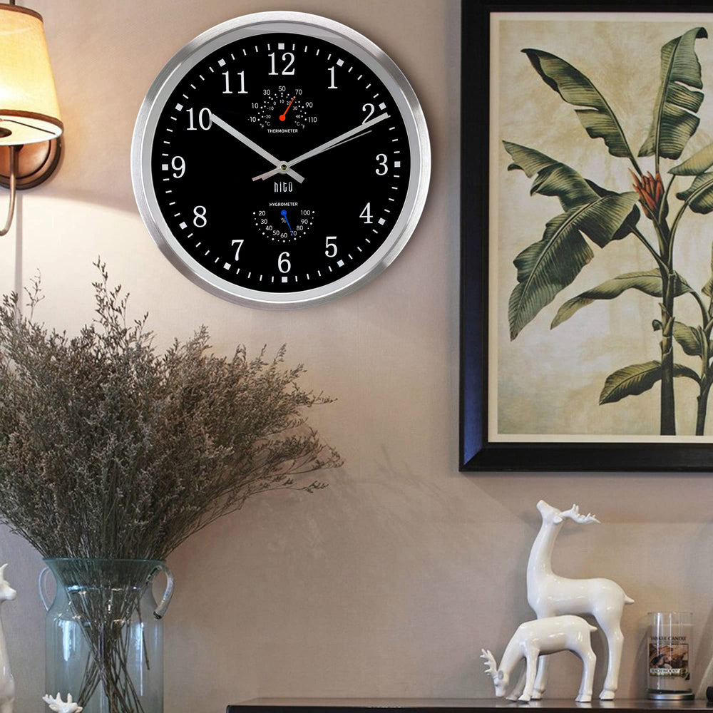HITO horloge accrochée au mur, installation simple et stable