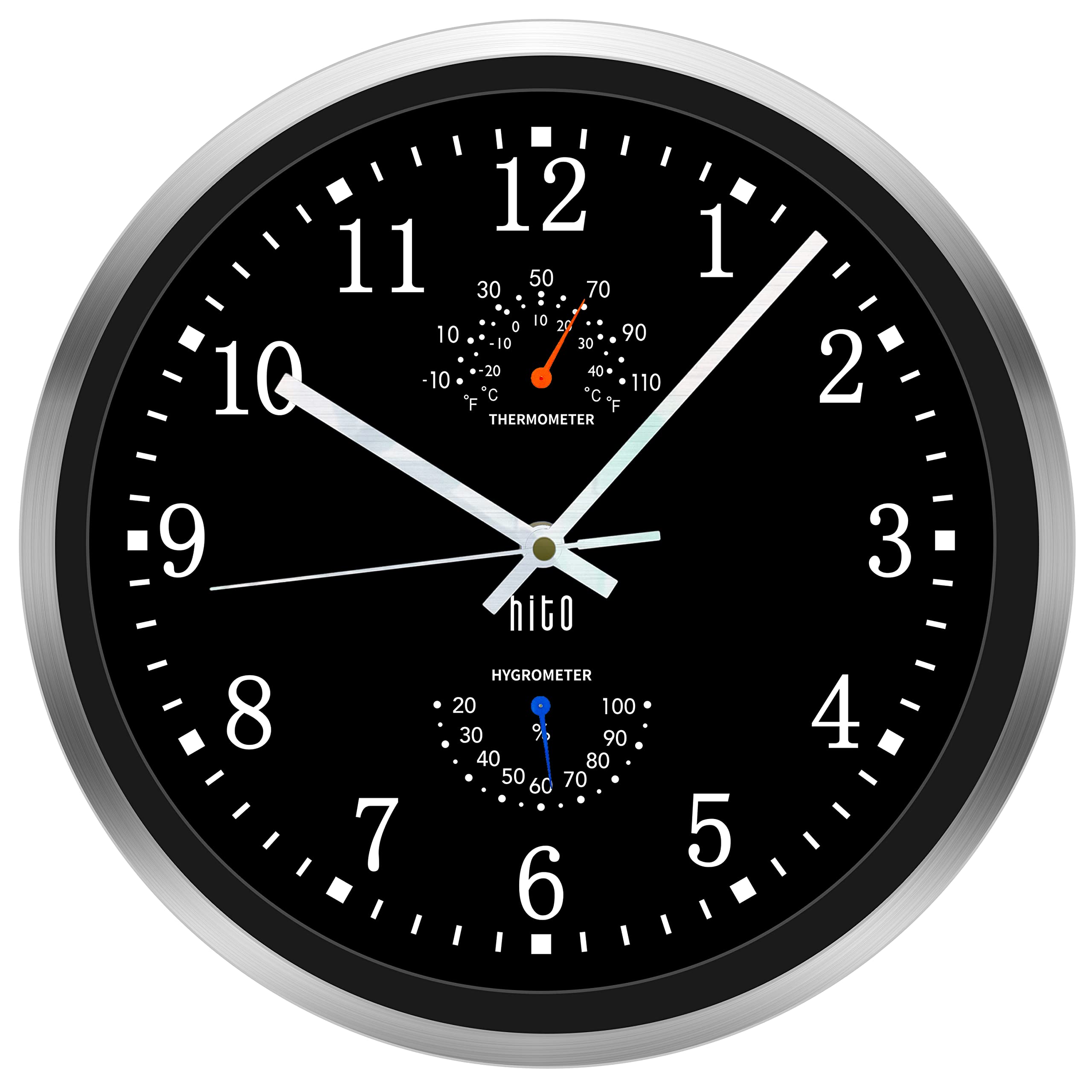 HITO horloge face avant lisible et élégante pour décoration murale
