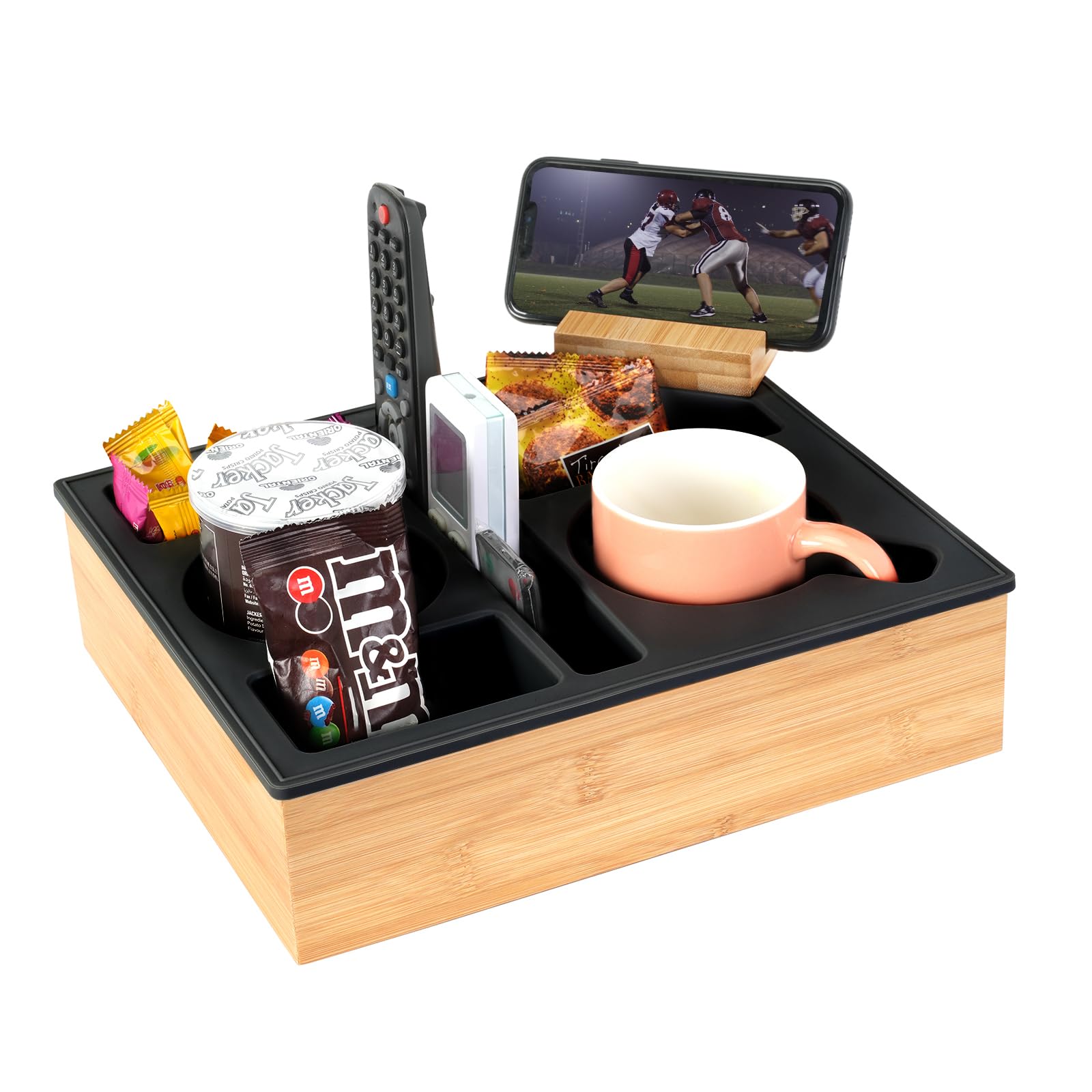 Hitseon plateau accoudoir face avant montrant porte-gobelet stable