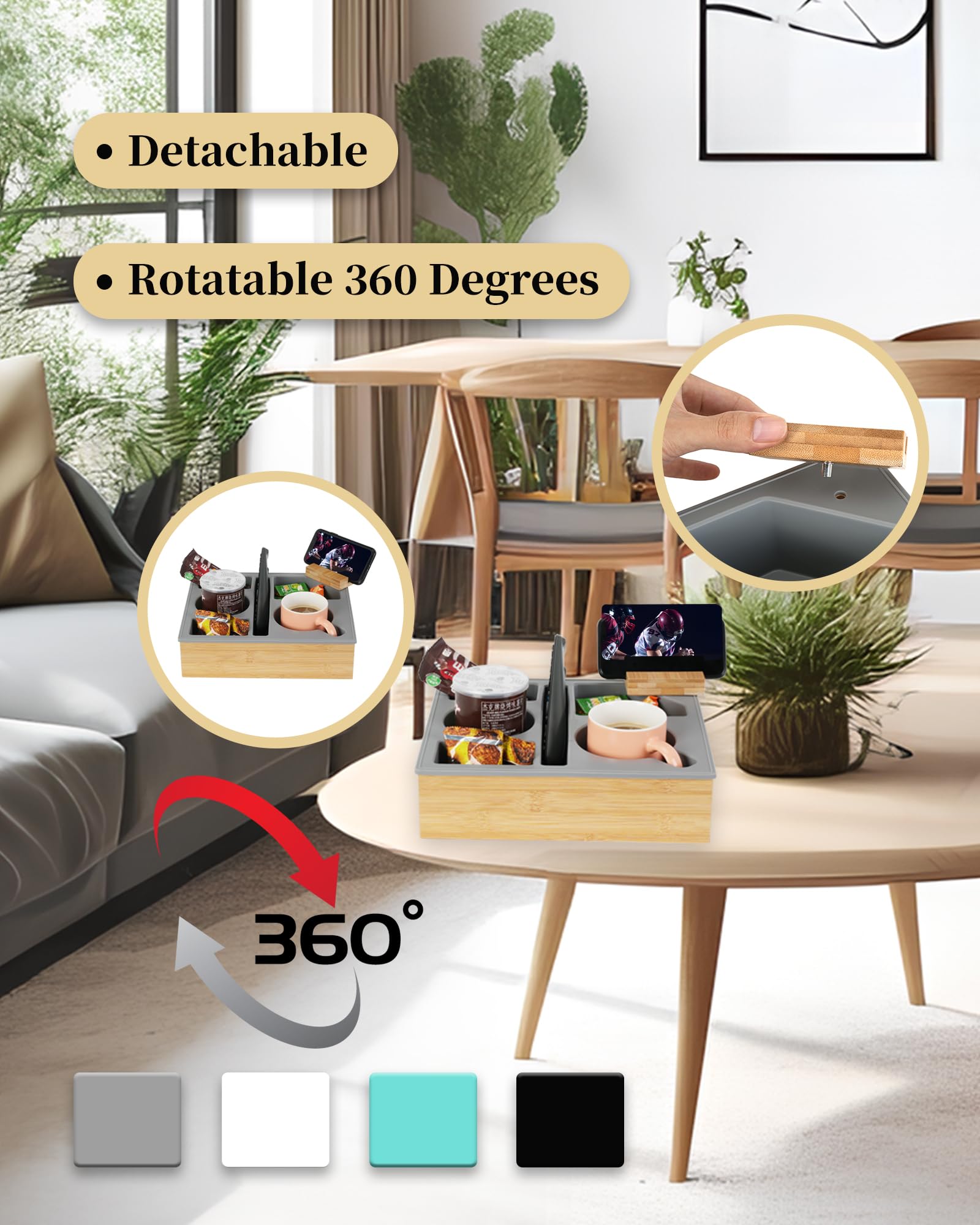 Hitseon porte-téléphone rotatif 360° pour confort mains libres