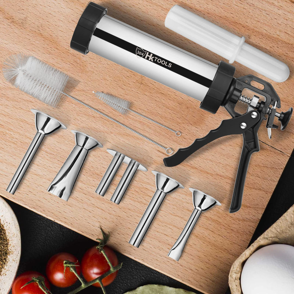 HK pistolet utilisé lors d'un barbecue en extérieur pour partager snacks maison