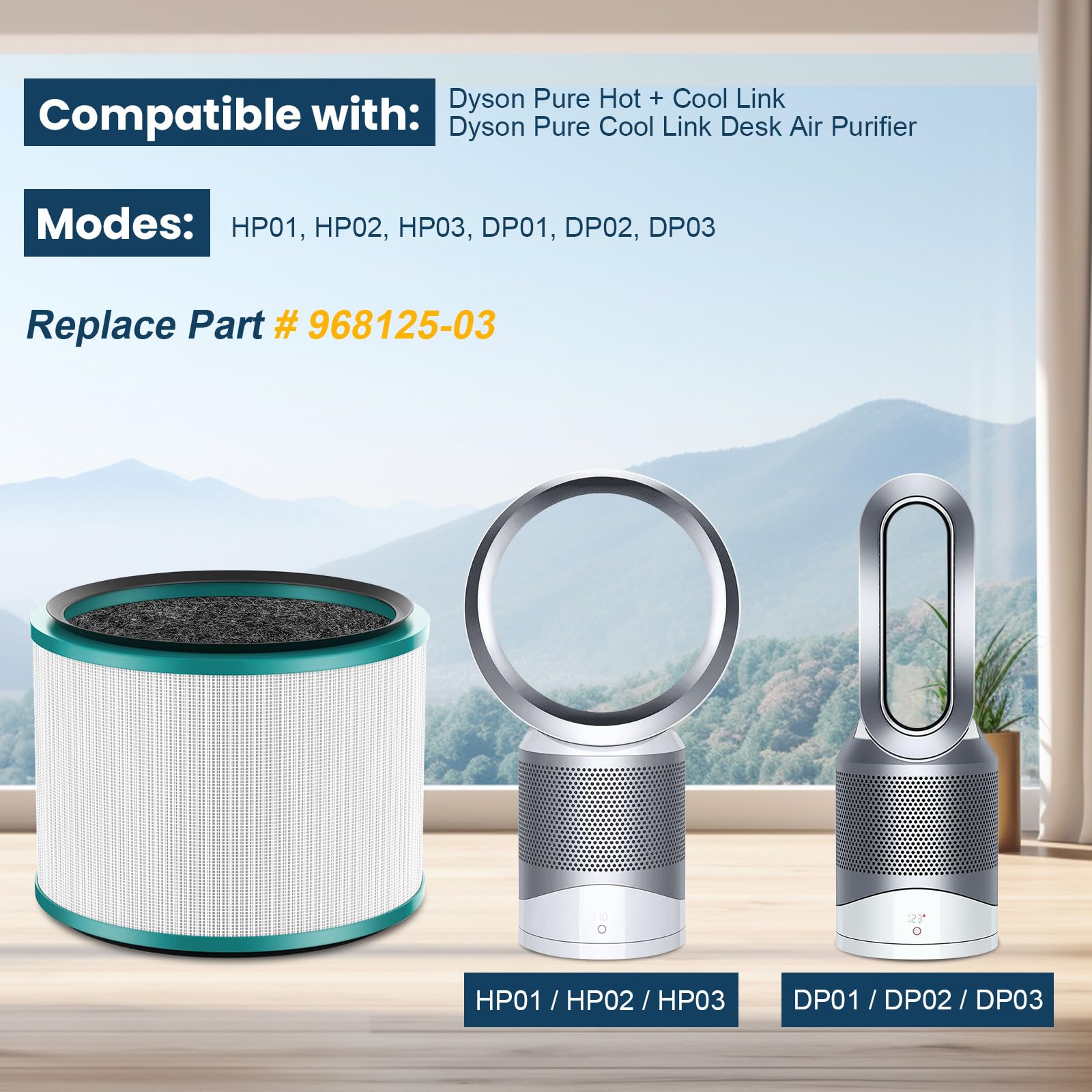 HKNECE gros plan du média HEPA montrant la texture pour meilleure filtration