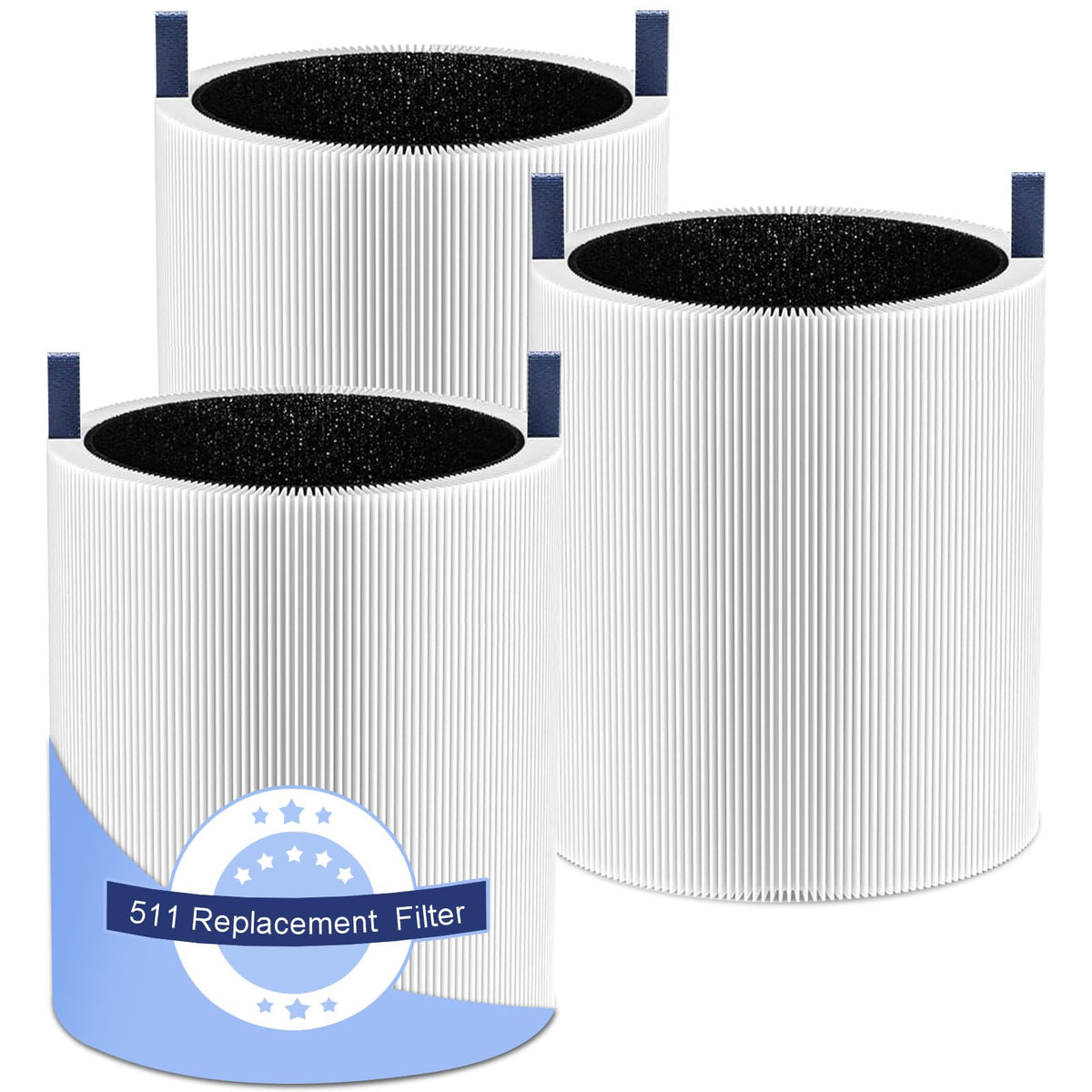HKNECE emballage face avant du filtre Blue Pure 511 montrant contenu et avantage économique