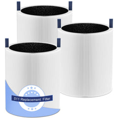 HKNECE emballage face avant du filtre Blue Pure 511 montrant contenu et avantage économique