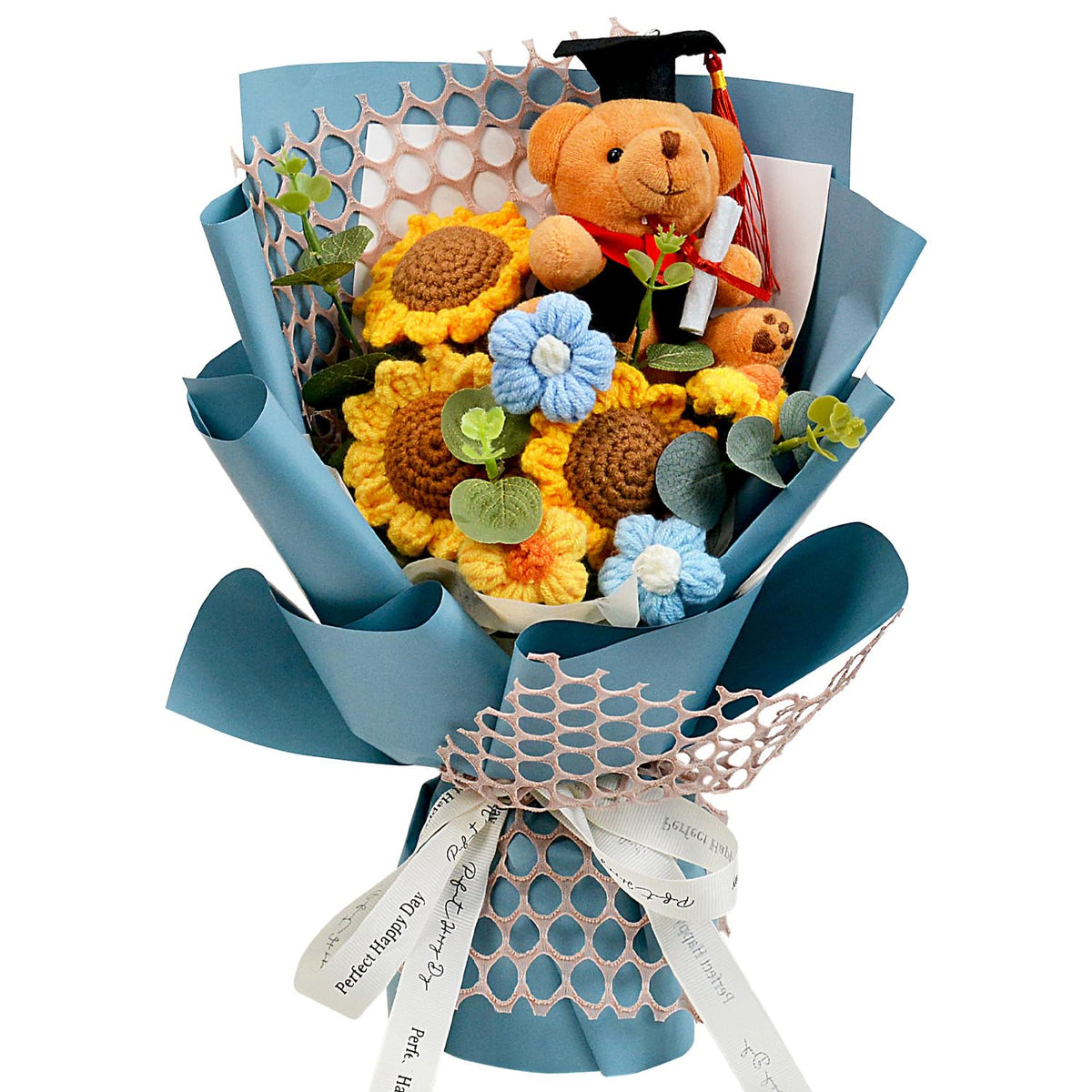 Hlenbin bouquet face emballé prêt à offrir et durable