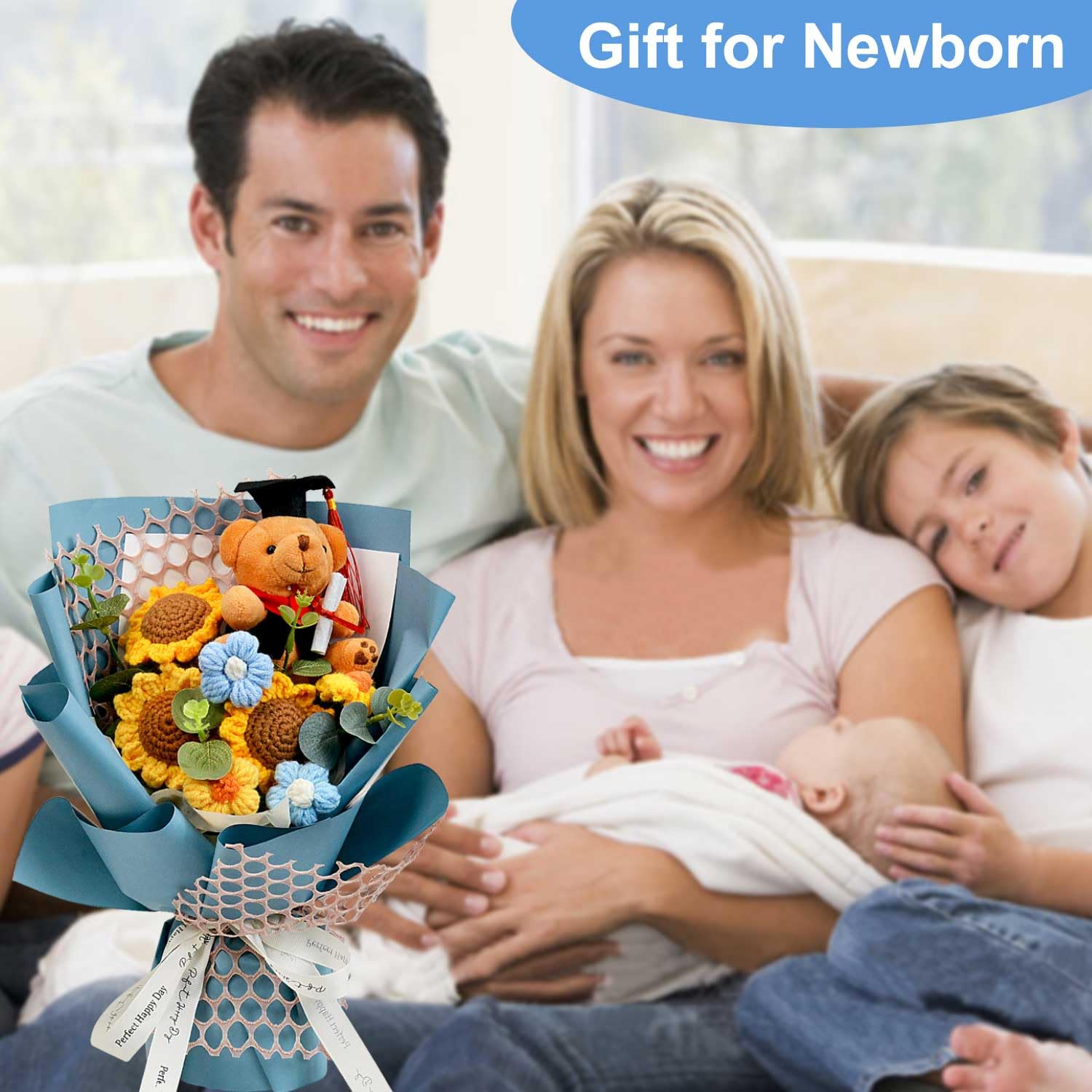 Hlenbin bouquet en situation dans une main pour montrer usage