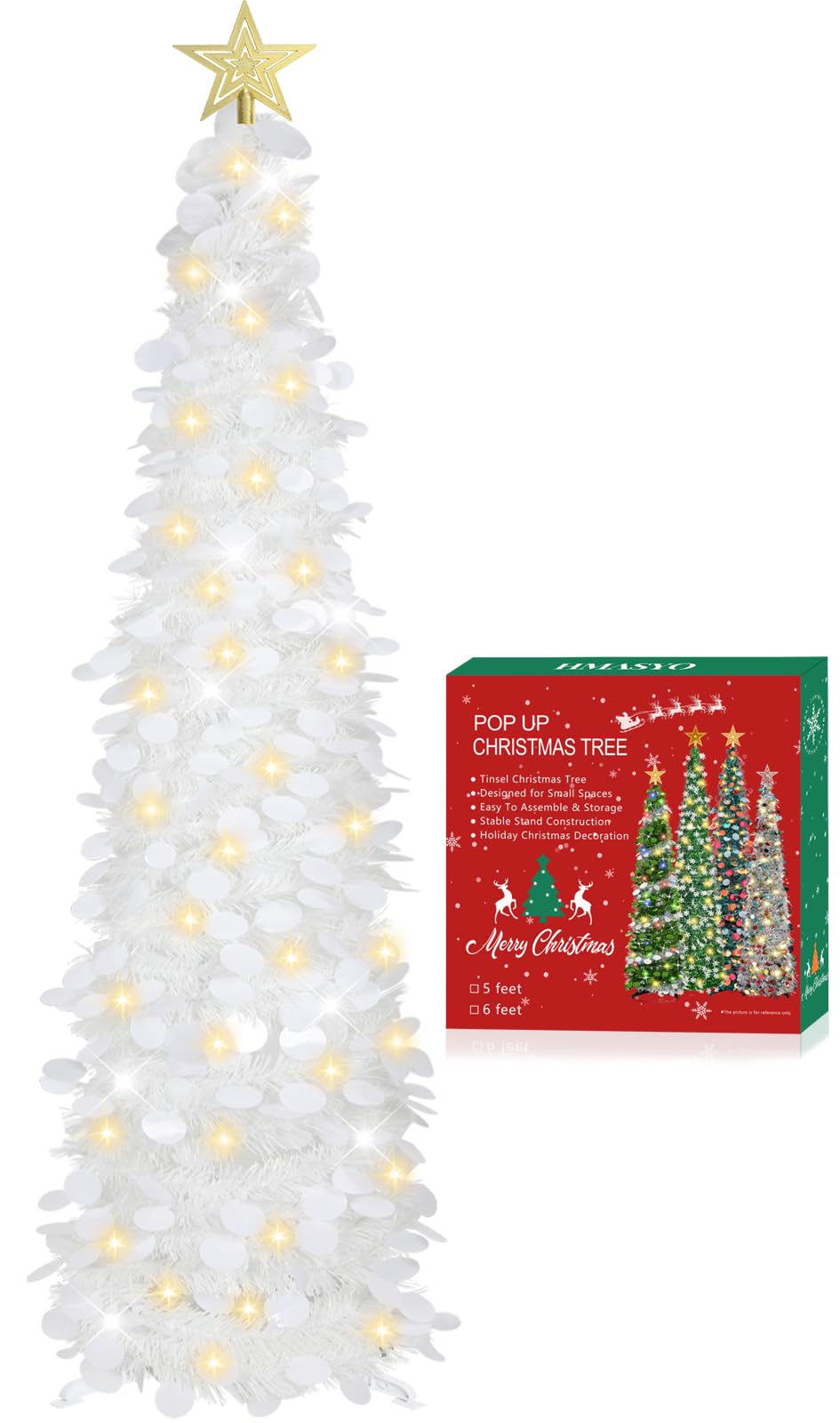 HMASYO packaging cadeau ouvert prêt à offrir pour Noël