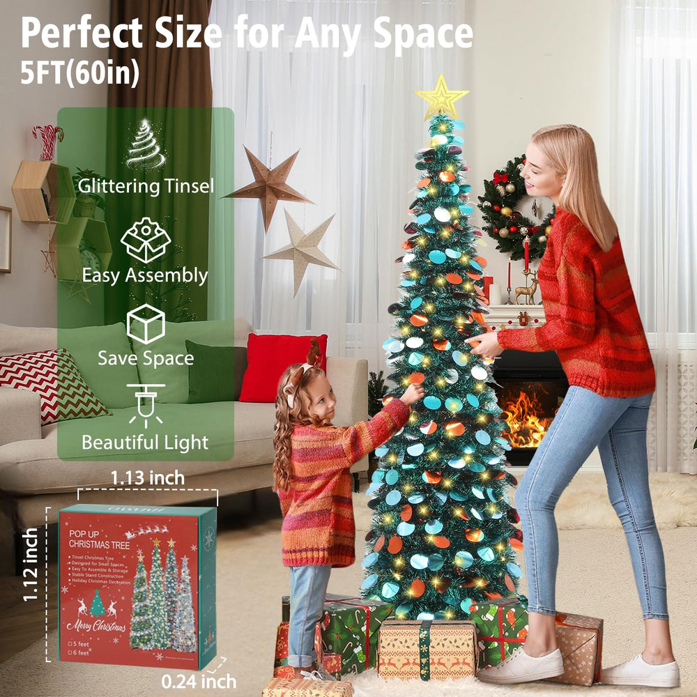 HMASYO sapin décoré DIY montrant possibilités de personnalisation