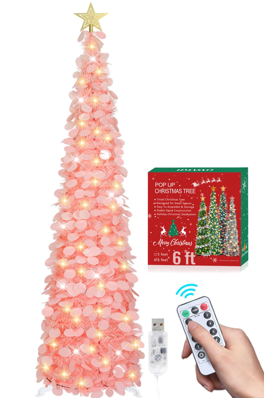 HMASYO sapin rose face entier montrant gain de place