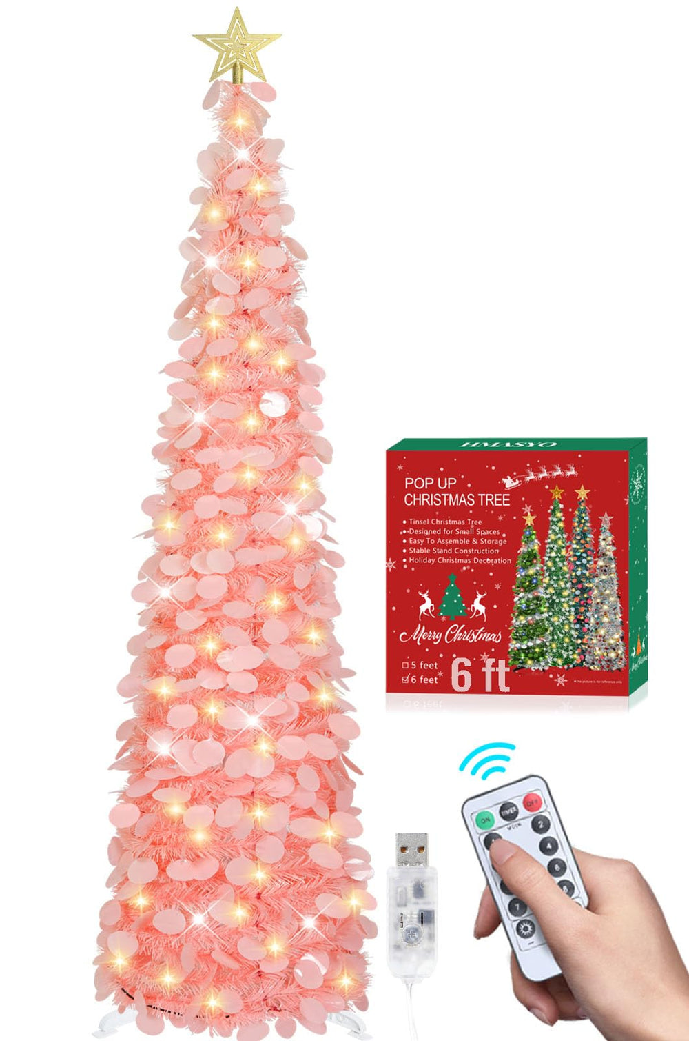HMASYO sapin rose face entier montrant gain de place