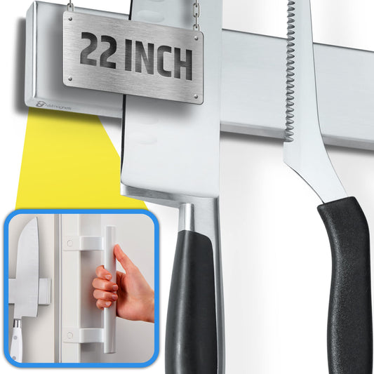 HMmagnets barre face avant montrant fixation solide et gain d'espace