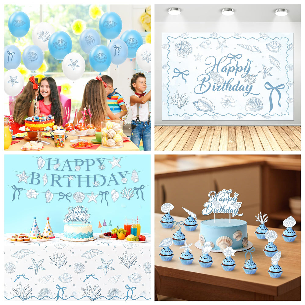 HOAKWA guirlande et banderole accrochées créant un arrière-plan festif