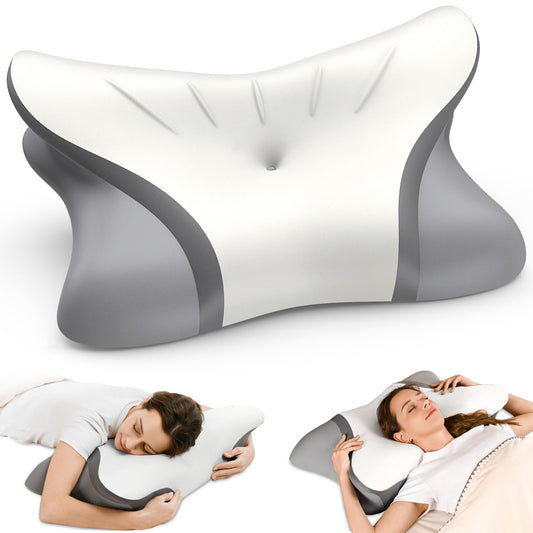 HOBEST packaging avant montrant oreiller cervical et bénéfice confort ergonomique