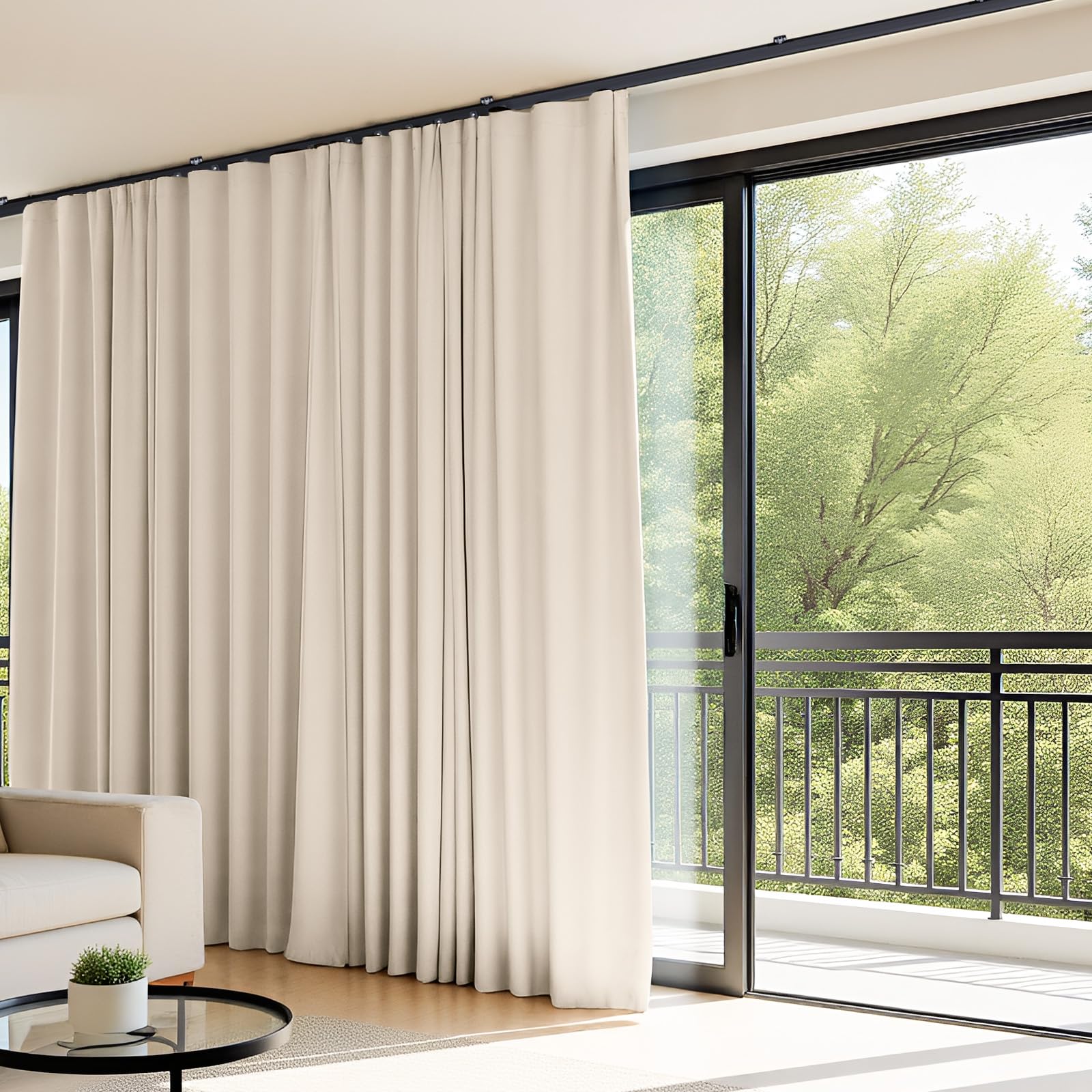 hoeflife rail courbe gros plan illustrant flexibilité et adaptation aux angles