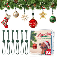 Hoevaton emballage 92 crochets verts dans boîte refermable pour rangement facile
