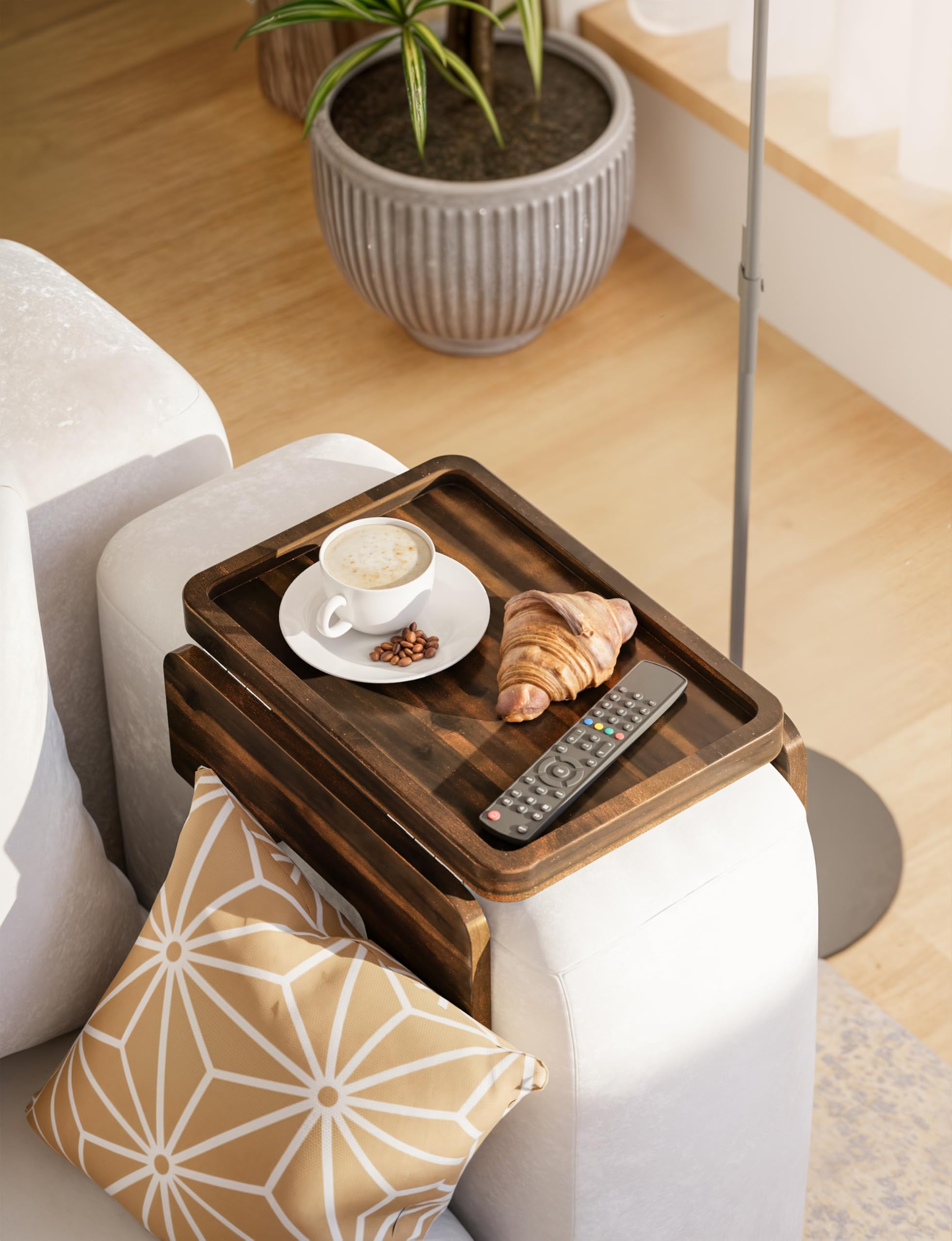 HOLANA plateau plié pour rangement compact, gain de place pour petit espace