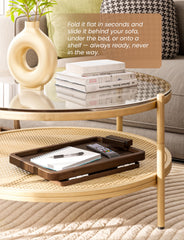 HOLANA tablette pliée prête à ranger, gain de place pratique pour petits espaces