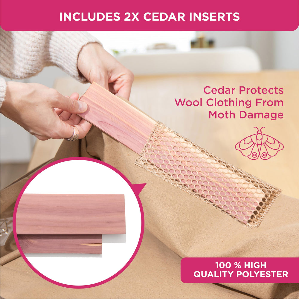 HOLDN’ STORAGE insert en cèdre détail pour répulsion naturelle des mites