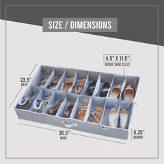 HOLDN’ STORAGE vue des compartiments montrant organisation et maintien des chaussures