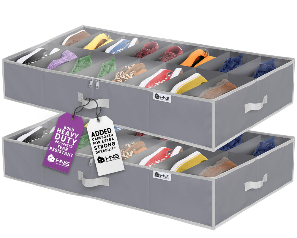 HOLDN’ STORAGE organisateur devant montrant gain d'espace et rangement ordonné