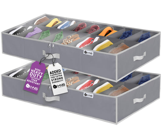 HOLDN’ STORAGE organisateur devant montrant gain d'espace et rangement ordonné