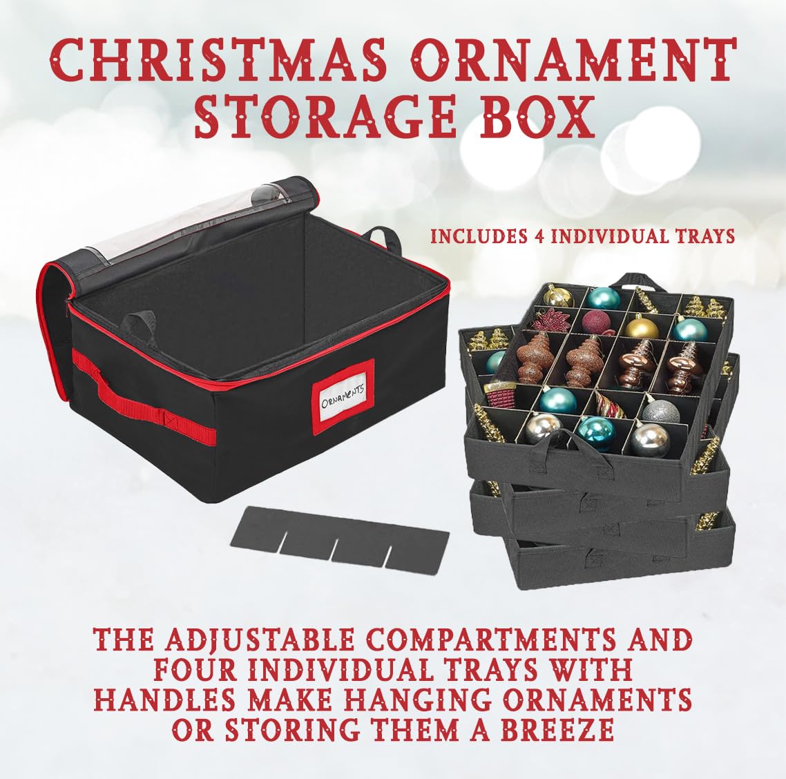 HOLDN’ STORAGE couvercle transparent pour repérer contenu sans ouvrir
